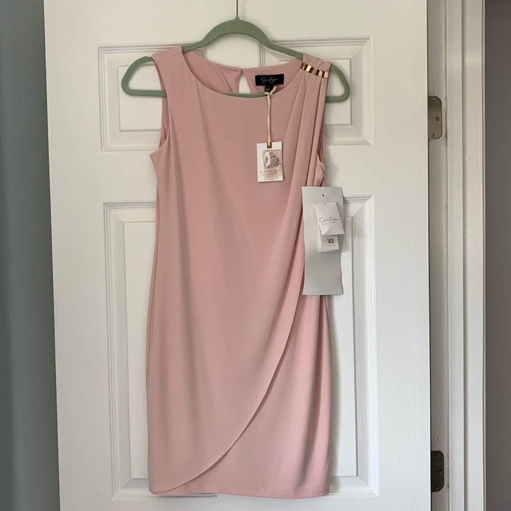 Jessica Simpson NWT Pink dress gold studs